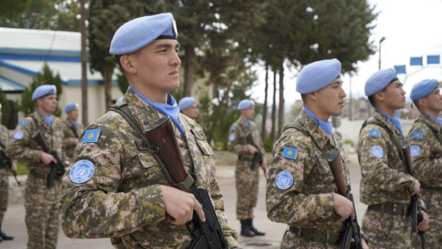 Kazakh peacekeepers mark 100 days on mission in Golan Heights