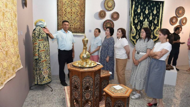 Works of Uzbek art masters showcased at exhibitions in Astana