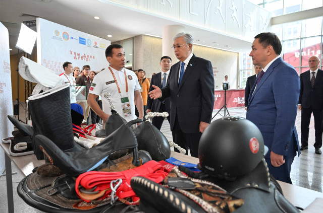 Kazakh President reviews preparations for fifth World Nomad Games