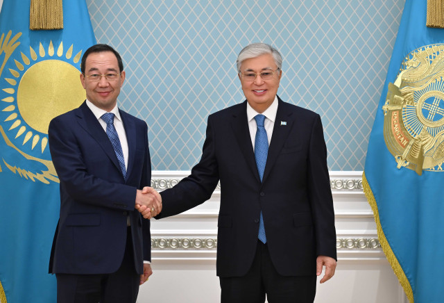 Kazakh President meets with Head of Sakha Republic