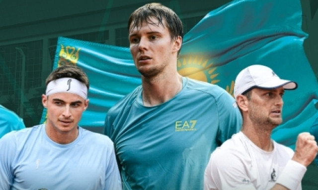 Kazakhstan’s tennis team gears up for Davis Cup match against Denmark