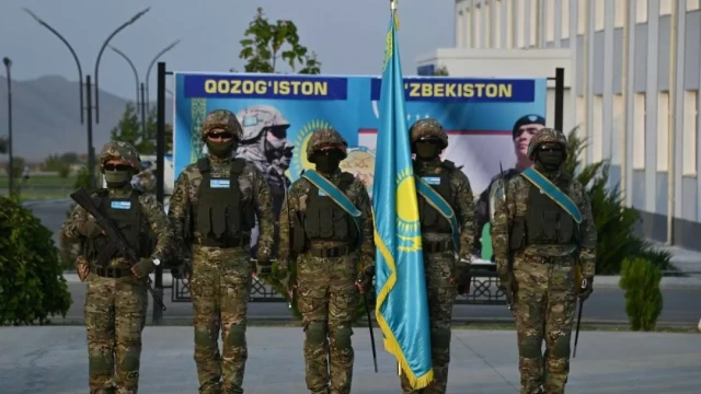 Kazakh military personnel participate in joint exercise in Uzbekistan