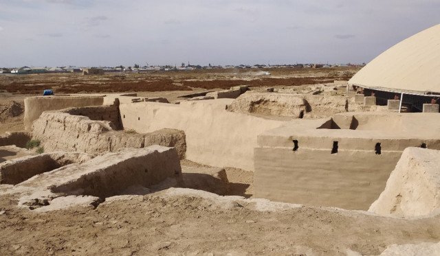 Second stage of archaeological park construction underway in Turkistan