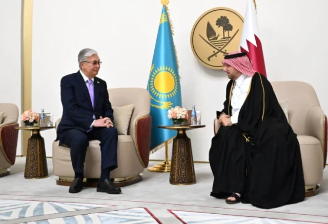 Kazakh President holds series of meetings in Qatar