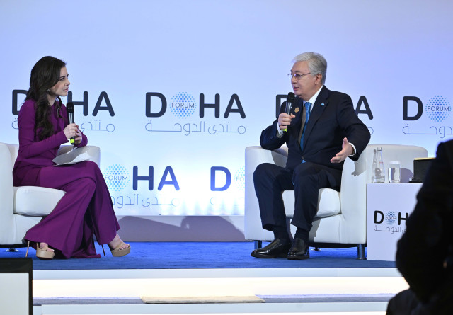 President Tokayev participates in panel session at Doha Forum conference