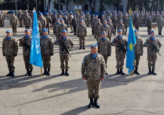 Қозоғистон тинчлик ўрнатувчи кучлари БМТ медаллари билан тақдирланди