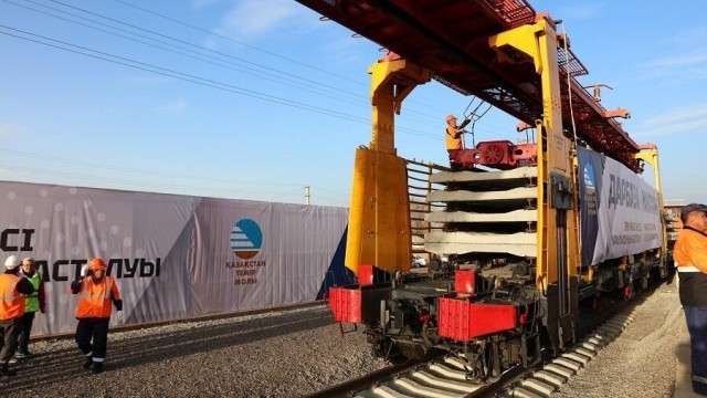 Construction of new railway line underway in Turkistan region