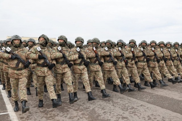 Kazakistan’da Askeri Geçit Töreni için hazırlıklar devam ediyor