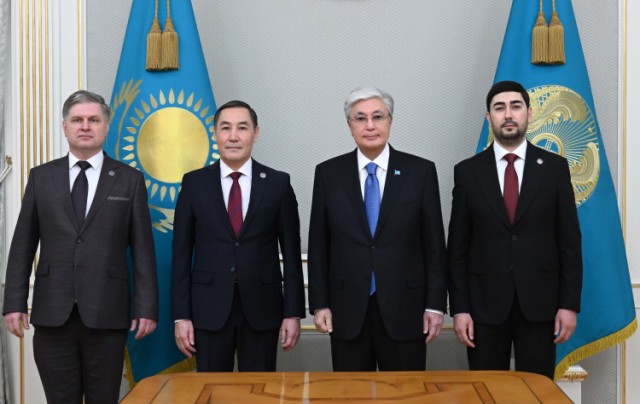 Президент Казакстан элдери Ассамблеясынын орун басарларын кабыл алды