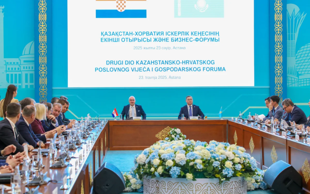 Астанада Қозоғистон — Хорватия бизнес-форуми ўтказилди