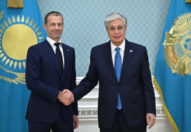 Мемлекет басшысы UEFA Президентін қабылдады