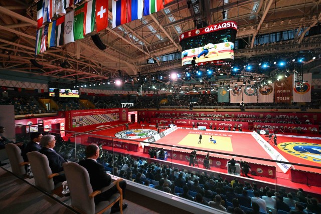 К. Токаев Астанадагы Qazaqstan Barysy Grand Slam  турнирге катышты