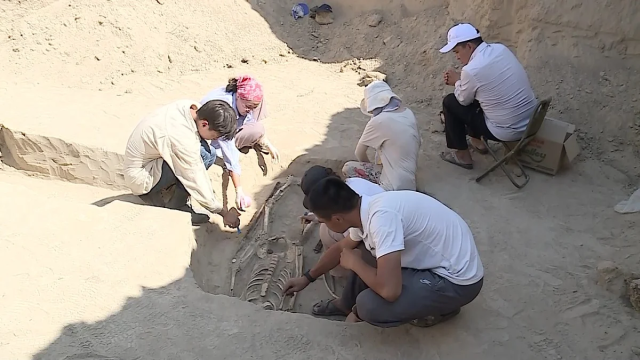 Туркистон вилоятида кангуй даври жангчиси ва унинг қуроллари топилди