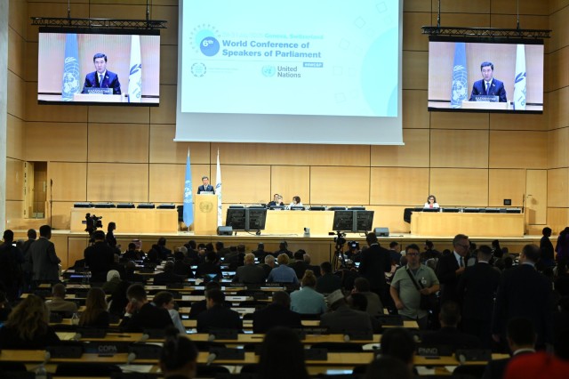 Женевада парламент спикерлари анжумани бўлиб ўтди