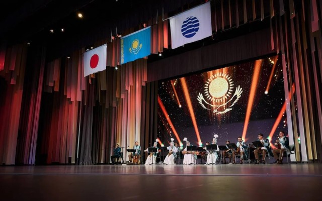 Японияда ўтказилаётган EXPO анжуманида Қозоғистон байроғи кўтарилди