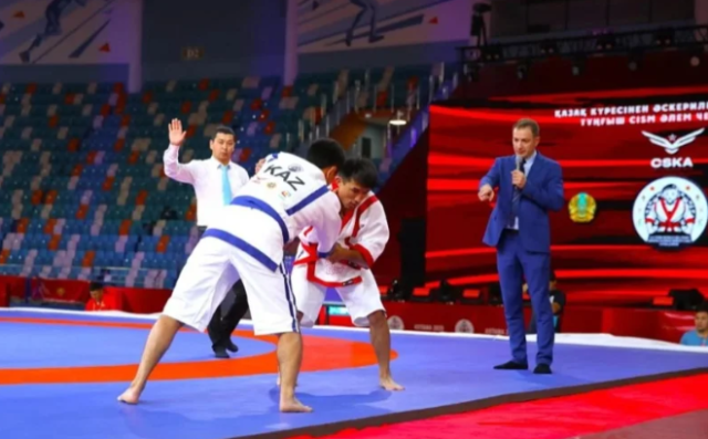 World Qazaq Kuresi Championship for military personnel kicks off in Astana