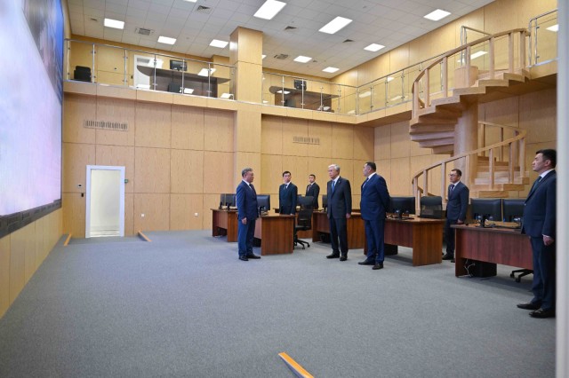 Kassym-Jomart Tokayev visits new building of National Security Committee Department in Astana