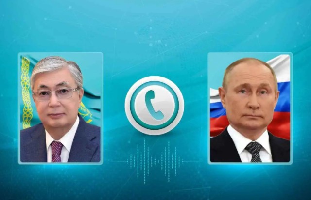 Kazakh, Russian Presidents hold telephone conversation