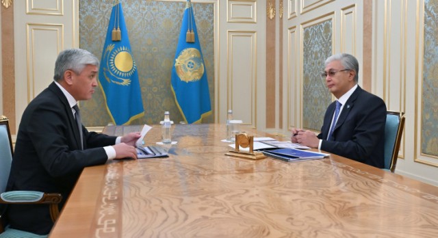 Казакстан президенти Караганды облусунун акимин кабыл алды