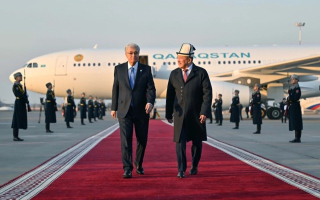 Kazakh President arrives in Bishkek for CSTO Council meeting