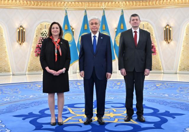 Kazakh President receives credentials from U.S., Bulgarian ambassadors
