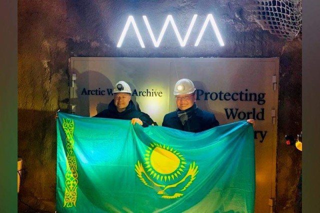 Kazakhstan’s national symbols stored in Arctic World Archive