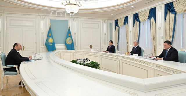 Kazakh President receives Georgian Interior Minister