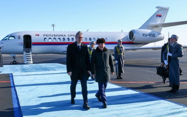 Serbian President arrives in Astana on official visit