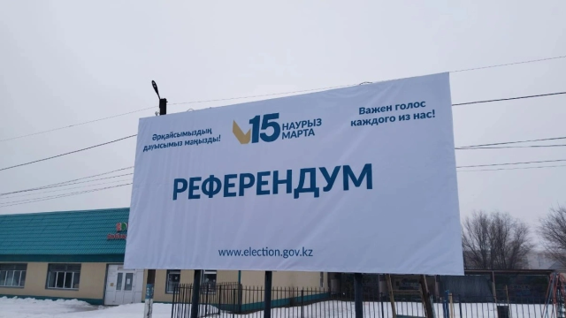 Kuzey Kazakistan ilinde yaklaşık 600 Referandum sandığı oluşturuldu