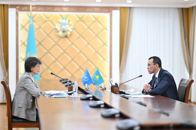 Senate Chairman meets with UN Resident Coordinator in Kazakhstan